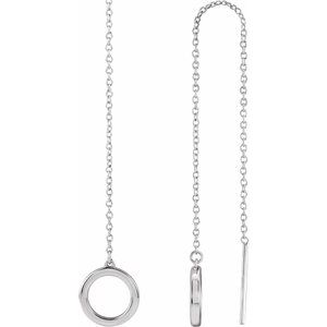 Duni Traditional Earrings in 9K White Gold