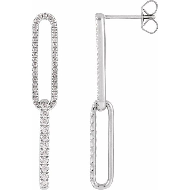 0.55 Ct Natural Round Cut Keeya  Designer Diamond Earrings in Silver 925