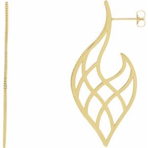 Delaiah Traditional Earrings in 9K White Gold