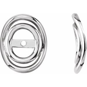 Didina Traditional Earrings in 9K White Gold