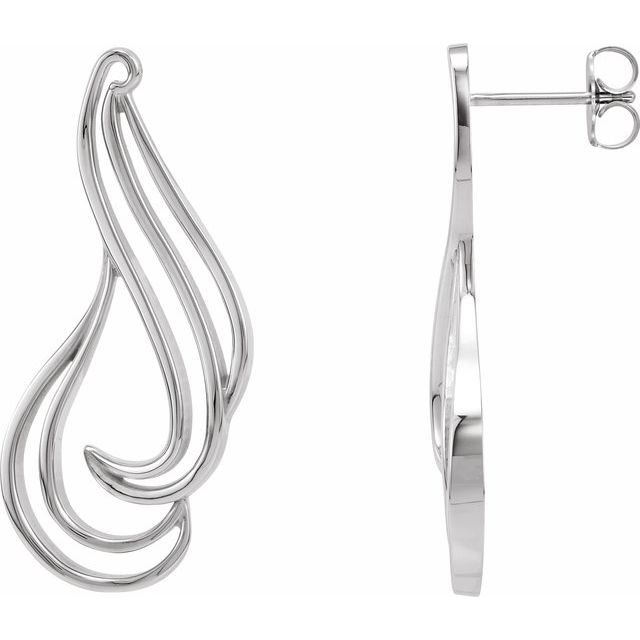 Dawnyelle Traditional Earrings in 9K White Gold