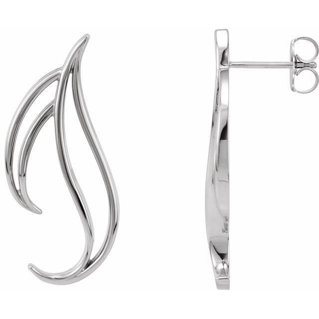 Debralee Traditional Earrings in 9K White Gold
