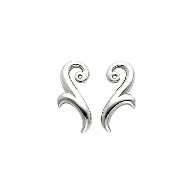 Davinah Traditional Earrings in 9K White Gold