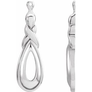 Dawnetta Traditional Earrings in 9K White Gold
