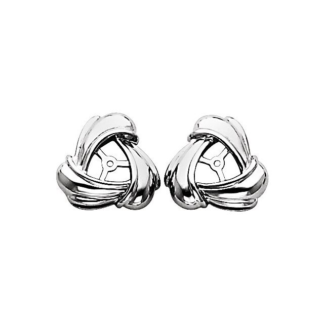 Dannia Traditional Earrings in 9K White Gold