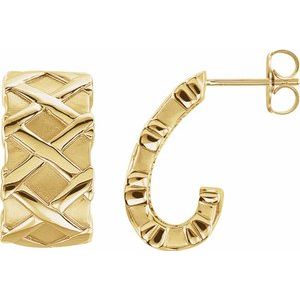 Dorete Traditional Earrings in 9K White Gold
