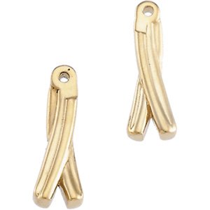 Donatella Traditional Earrings in 9K White Gold
