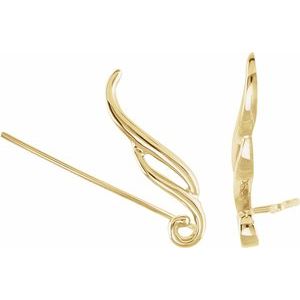Davonna Traditional Earrings in 9K White Gold