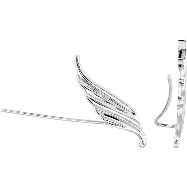 Danyella Traditional Earrings in 9K White Gold