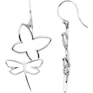 Drita Traditional Earrings in 9K White Gold