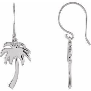 Dila Traditional Earrings in 9K White Gold