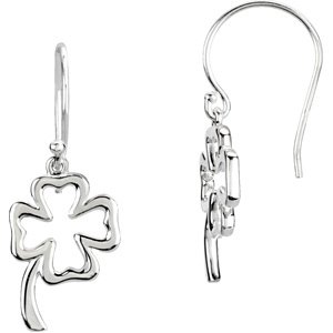 Dahlila Traditional Earrings in 9K White Gold