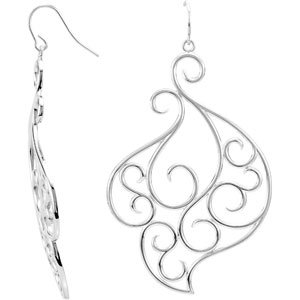 Daryna Traditional Earrings in 9K White Gold