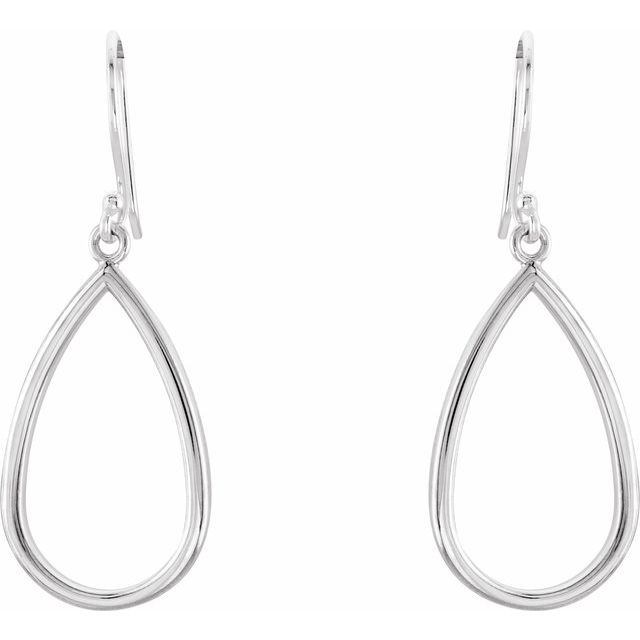 Daiana Traditional Earrings in 9K White Gold