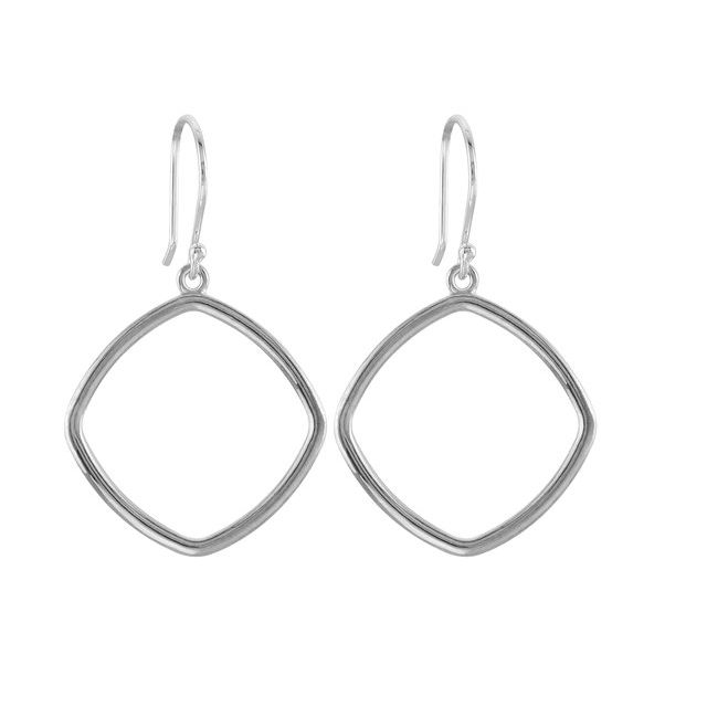 Diedra Traditional Earrings in 9K White Gold