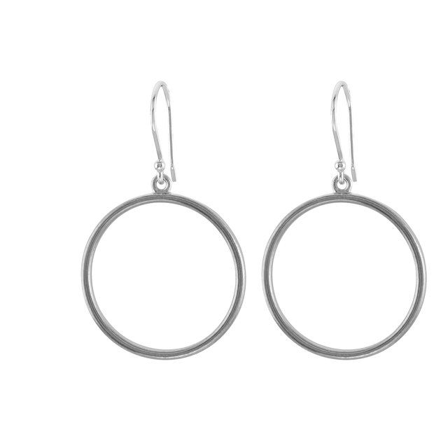 Delina Traditional Earrings in 9K White Gold