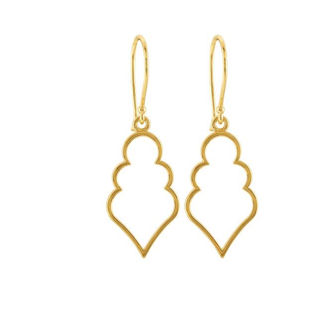 Danique Traditional Earrings in 9K White Gold