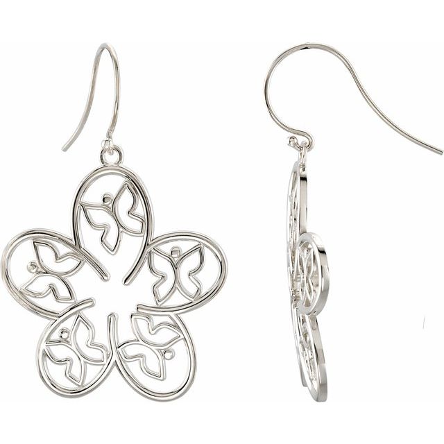 Denize Traditional Earrings in 9K White Gold