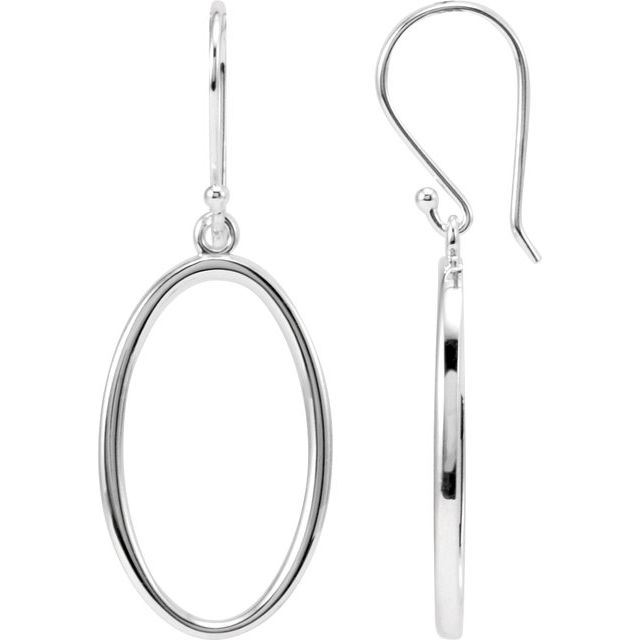 Delyssa Traditional Earrings in 9K White Gold