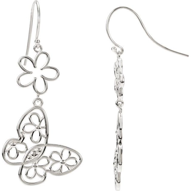 Damaris Traditional Earrings in 9K White Gold