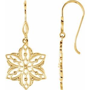 Daiba Traditional Earrings in 9K White Gold