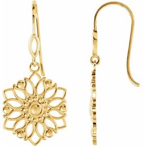 Dakini Traditional Earrings in 9K White Gold