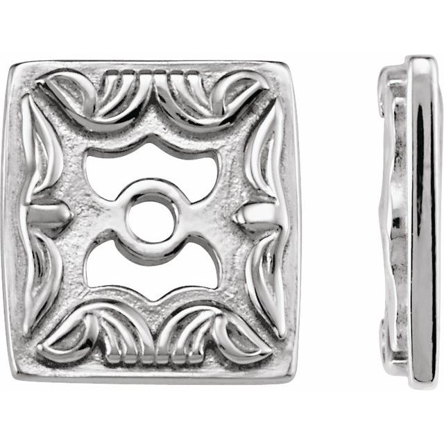Dillyn Traditional Earrings in 9K White Gold