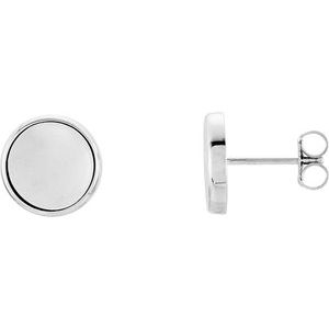 Darja Traditional Earrings in 9K White Gold