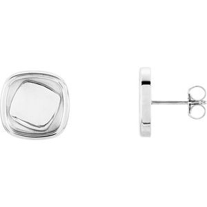 Darik Traditional Earrings in 9K White Gold
