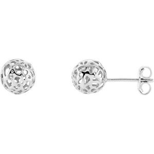 Dazi Traditional Earrings in 9K White Gold