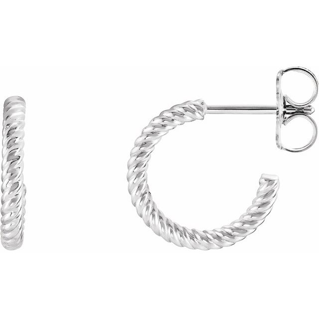 Delfina Traditional Earrings in 9K White Gold