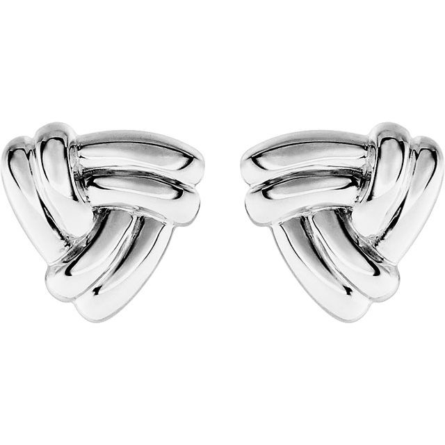 Donya Traditional Earrings in 9K White Gold