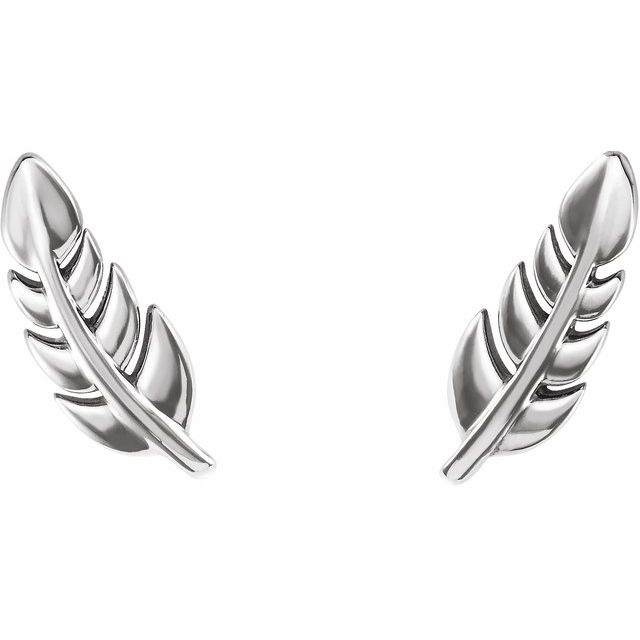 Delsa Traditional Earrings in 9K White Gold