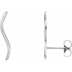 Deenal Traditional Earrings in 9K White Gold