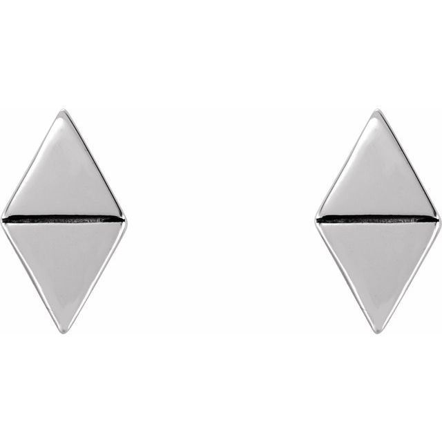 Damara Traditional Earrings in 9K White Gold