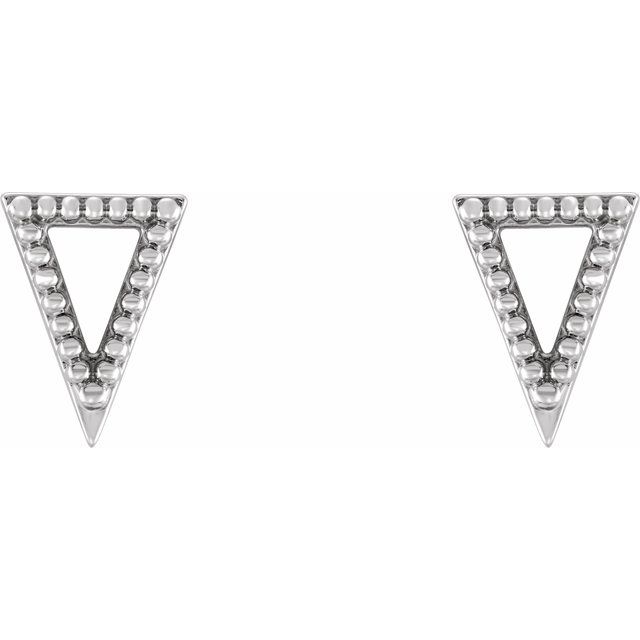 Deni Traditional Earrings in 9K White Gold