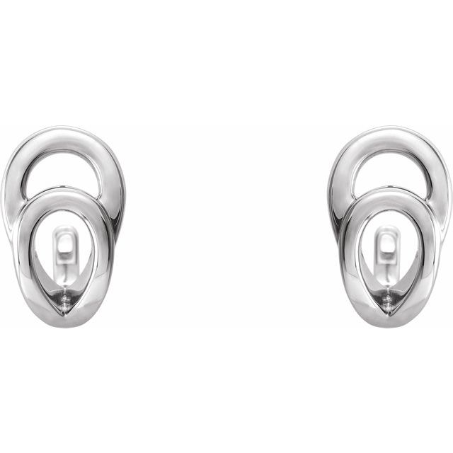 Danella Traditional Earrings in 9K White Gold