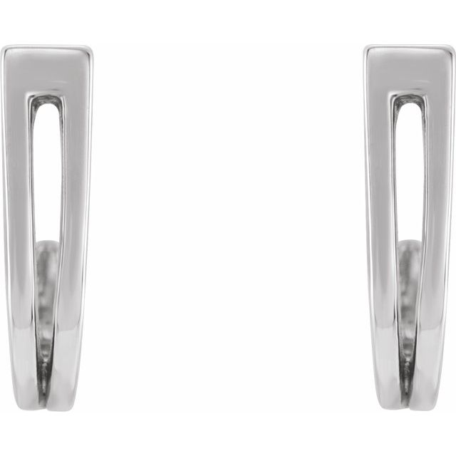 Dunia Traditional Earrings in 9K White Gold