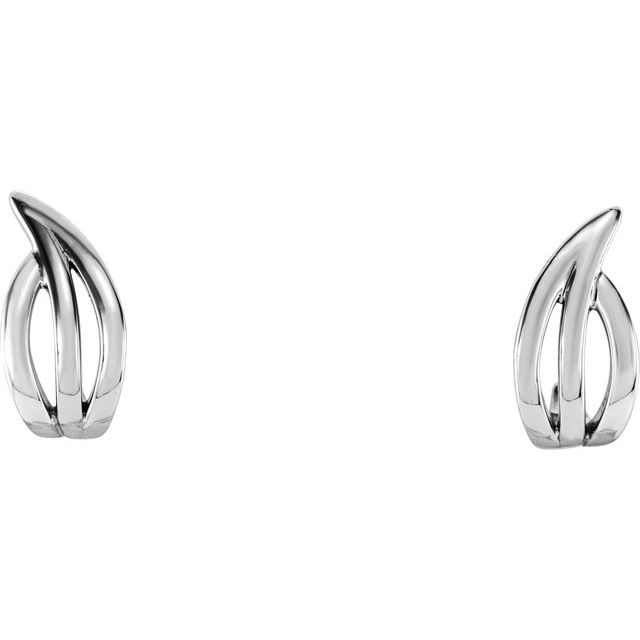 Doreena Traditional Earrings in 9K White Gold