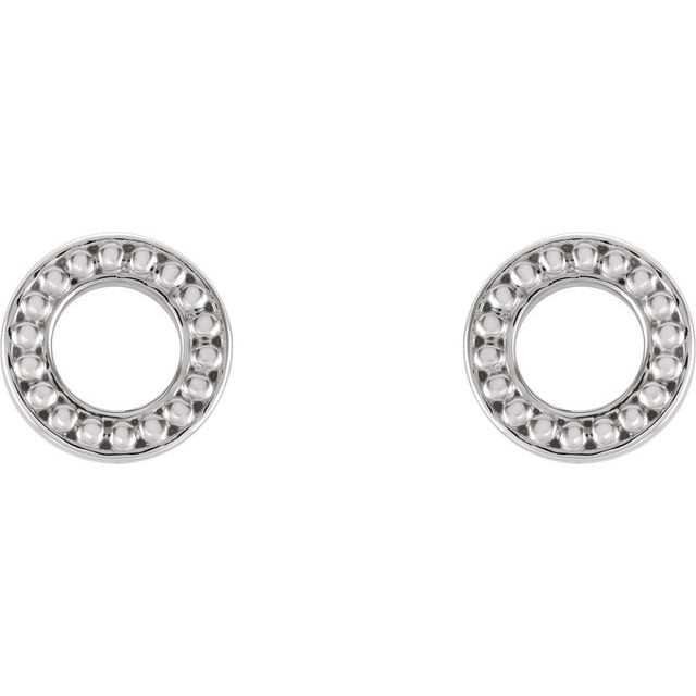 Dipa Traditional Earrings in 9K White Gold