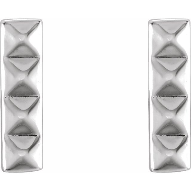 Daarina Traditional Earrings in 9K White Gold