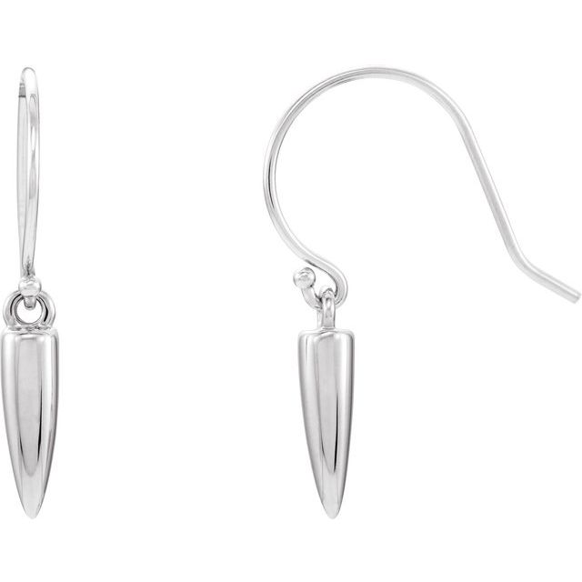 Deus Traditional Earrings in 9K White Gold