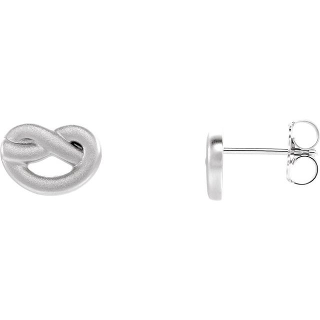 Desiray Traditional Earrings in 9K White Gold