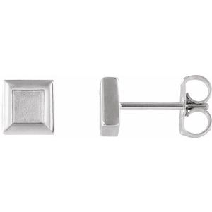 Delly Traditional Earrings in 9K White Gold