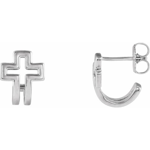 Darra Traditional Earrings in 9K White Gold