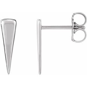 Diah White Traditional Gold Earrings