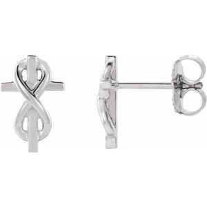 Dibi Traditional Earrings in 9K White Gold