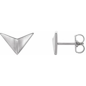 Diotima Traditional Earrings in 9K White Gold