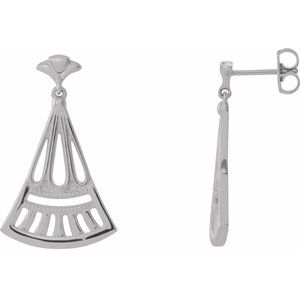 Dirran Traditional Earrings in 9K White Gold