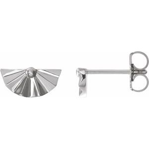 Diyanah Traditional Earrings in 9K White Gold